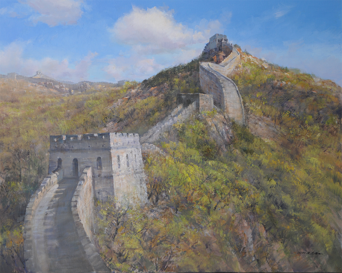 郭志红油画《云端》