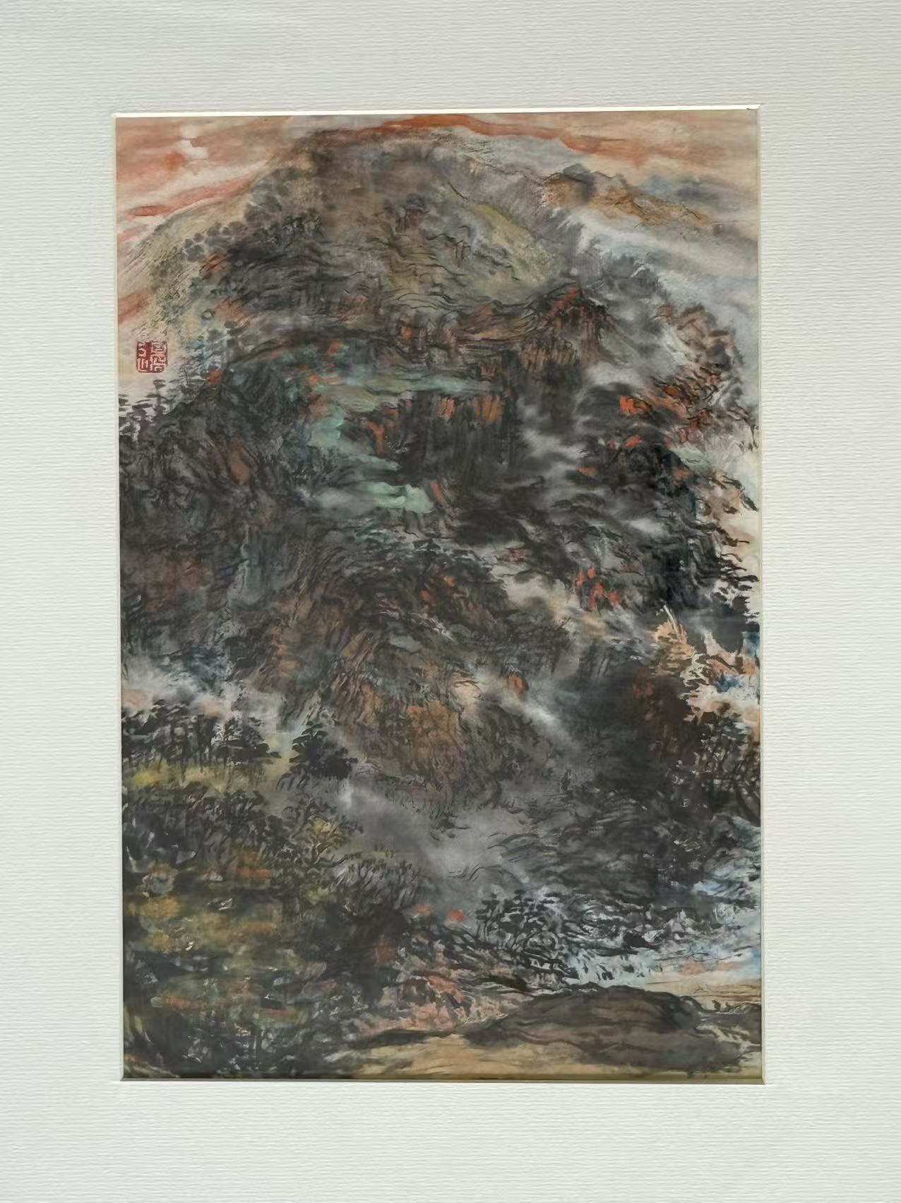 边琦水墨山水《脊梁》